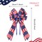2 PCS Large Patriotic Wreath Bows with Bell Star and Stripe America Flag Bow 4th of July for Veteran's Day Independence Day Memorial Day Front Door Holiday Party Home Decor 20 * 12"